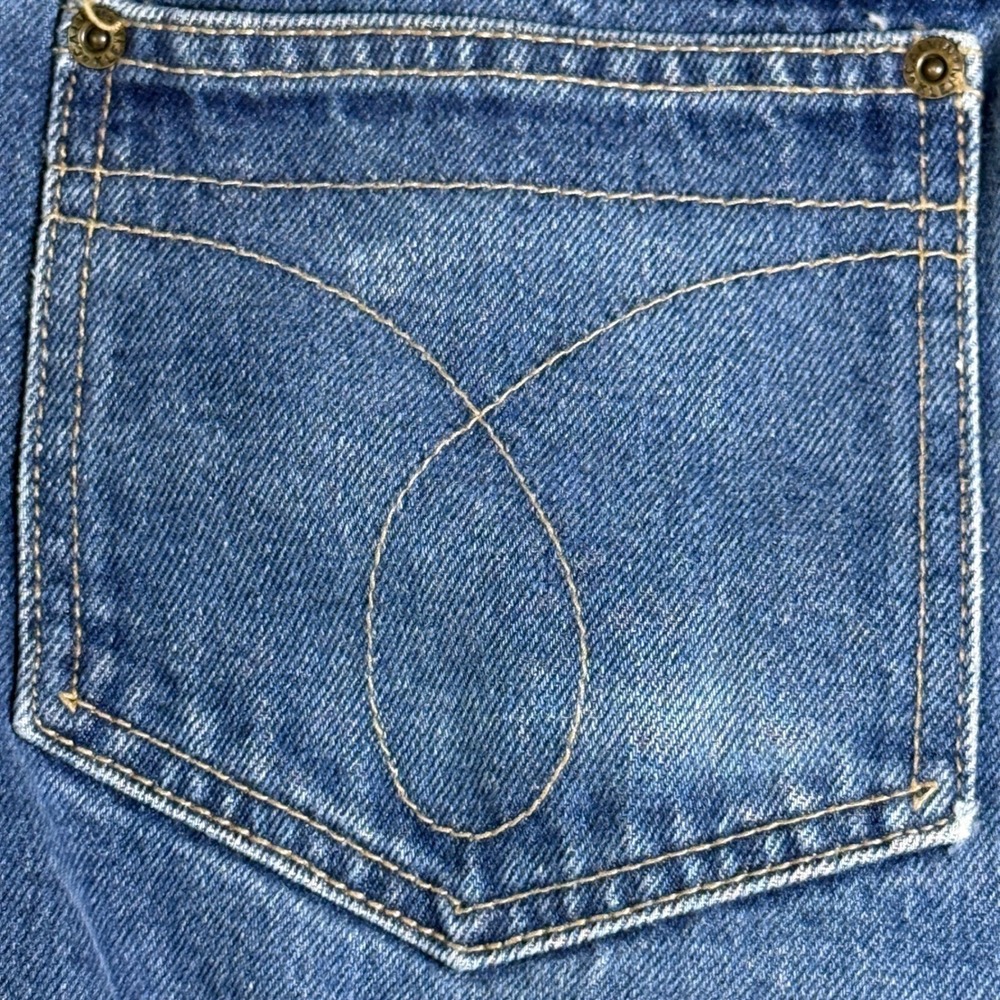 Vintage 90s Calvin Klein‎ Jeans 30x31 Made in USA Blue Straight Bootcut Denim - Picture 10 of 12